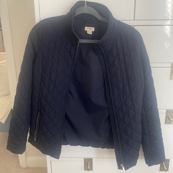 Lightweight Navy Puffer Coat - Picture 2 of 5